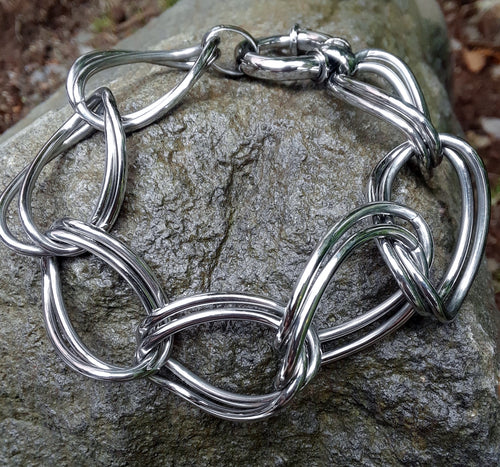 Stainless Steel Double Link Bracelet