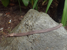 Rose-Toned Stainless Steel 3 Strand Mesh Bracelet