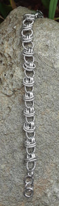 Stainless Steel Round Twisted Double Link Bracelet