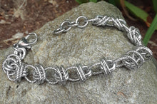 Stainless Steel Round Twisted Double Link Bracelet