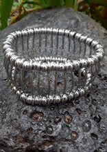 Stainless Steel Bead and Wire stretch Bracelet