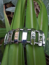 Stainless Steel Flat Bead Bracelet