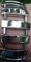 Stainless Steel Flat Bead Bracelet