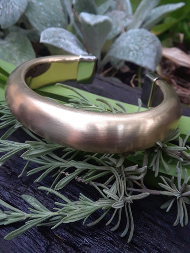 Two-Toned Stainless Steel Cuff Bracelet