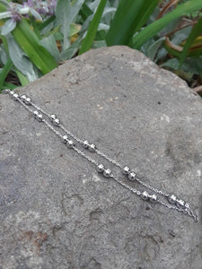 Stainless Steel Ball and Chain Bracelet