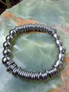 Stainless Steel Bead And Loop Bracelet