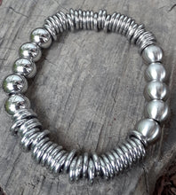 Stainless Steel Bead And Loop Bracelet