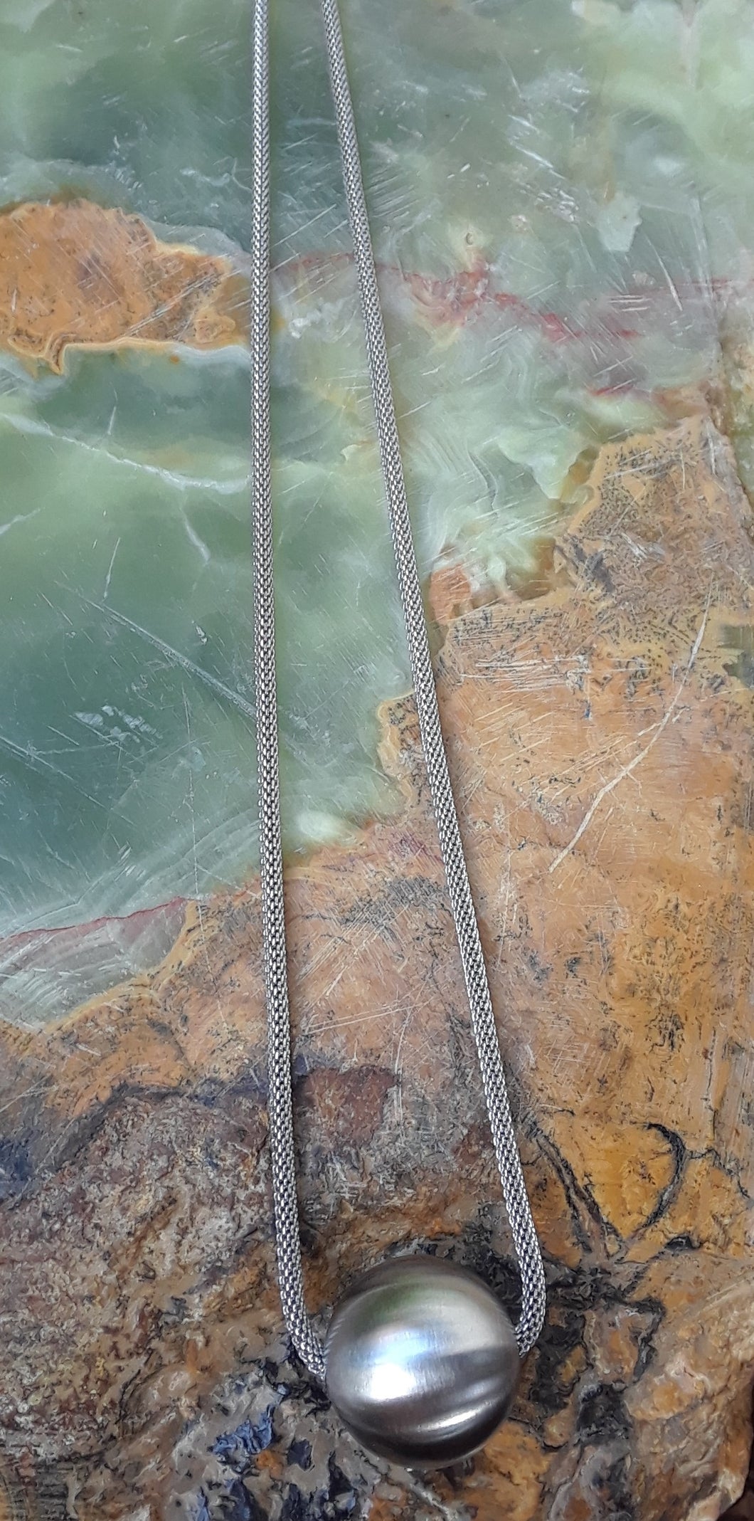 Stainless Steel Snake Chain with Bead