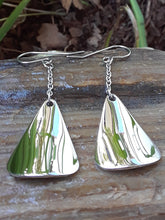 Stainless Steel Triangle Dangle Earrings