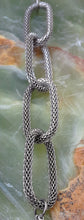 Stainless Steel Extra Long, Multi-Textured Chain Necklace