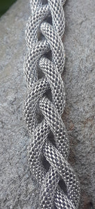 Stainless Steel Braided Mesh Necklace