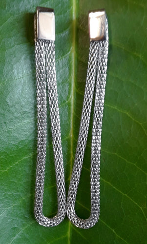 Stainless Steel Long Mesh Earrings