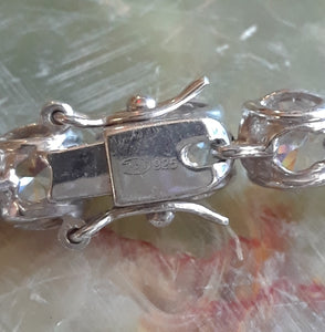Sterling Silver Swarovski Tennis Bracelet