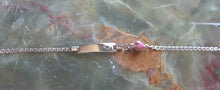 Sterling Silver I.D Bracelet With Heart