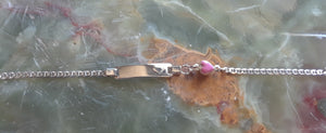Sterling Silver I.D Bracelet With Heart