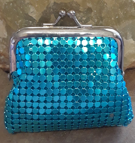 Metallic Mesh Coin Purse