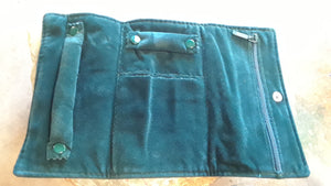 Plush Suede Jewelry Roll