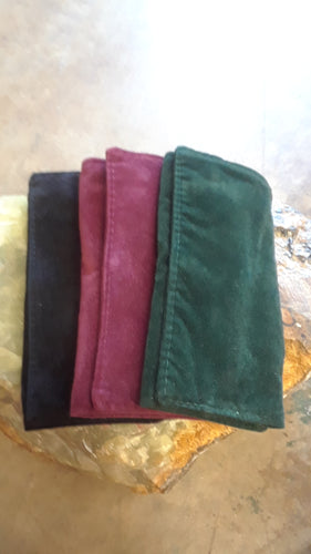 Plush Suede Jewelry Roll