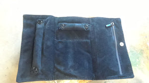 Plush Suede Jewelry Roll