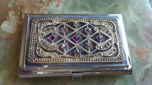 Jeweled Business Card Holders
