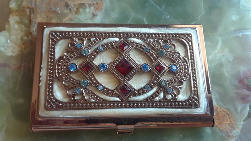 Jeweled Business Card Holders