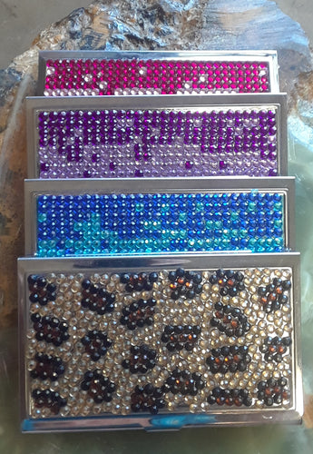 Rhinestone Business Card Holders