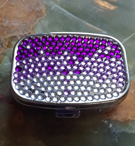 Rhinestone Pill Box