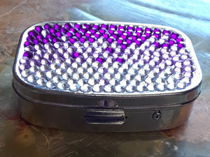 Rhinestone Pill Box