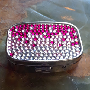 Rhinestone Pill Box