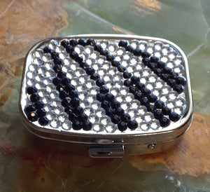 Rhinestone Pill Box