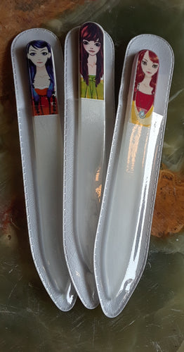 Glass Nail Files With Glam Girl