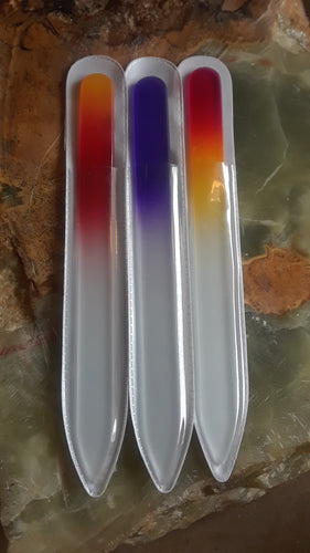 Color Fade Glass Nail Files