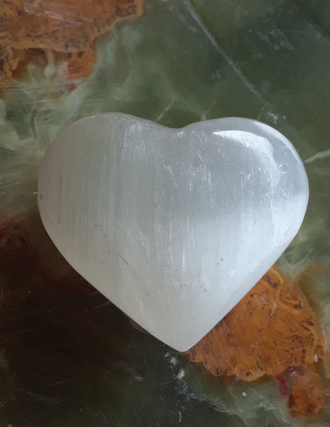 Selenite Heart Gemstone