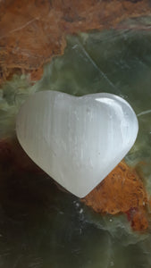 Selenite Heart Gemstone